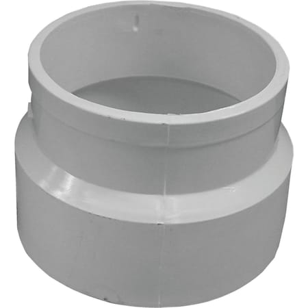 Charlotte Pipe And Foundry 4 In. Hub x SPG Schedule 40 DWV No-Hub PVC Adapter PVC 00122 1000HA